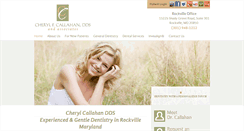 Desktop Screenshot of cherylcallahandds.com