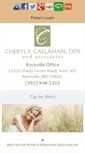 Mobile Screenshot of cherylcallahandds.com